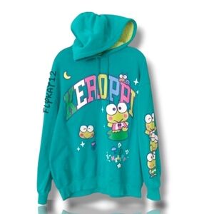 Sanrio Keroppi Teal Hoodie